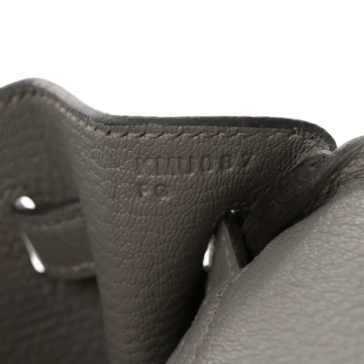 Birkin 25 Gris Meyer crafted from incredibly soft Togo calfskin leather — Polished Top-Handle Bag
