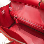 Birkin 25 Palladium Hardware Rouge Vif Doblis — Sophisticated Tote Style