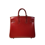Birkin 25 Sellier in Rouge H Boxcalf Leather (Gold Hardware) — Refined Structured Tote