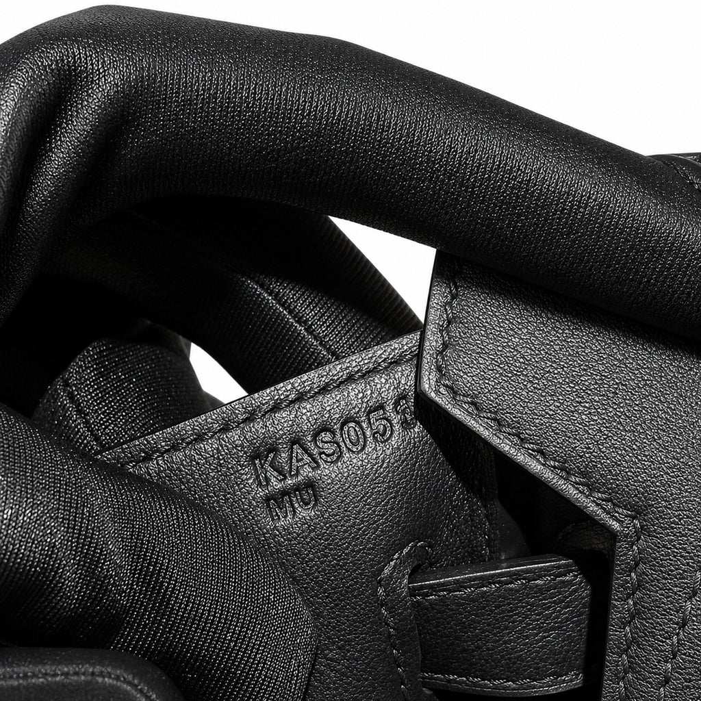 Birkin Ghillies 30 Total Black Leather Top-Handle Bag — Structured Top-Handle Tote