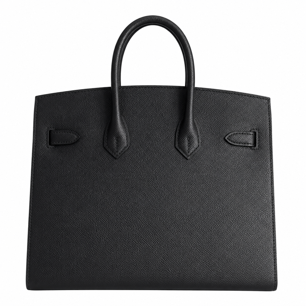 Birkin 25 Sellier 89 Black Epsom Gold Hardware — Distinctive Carryall Silhouette