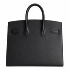 Birkin 25 Sellier 89 Black Epsom Gold Hardware — Distinctive Carryall Silhouette