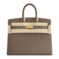 Birkin 25 Sellier 18 Etoupe Epsom Gold Hardware — Elegant Hand-Carry Design