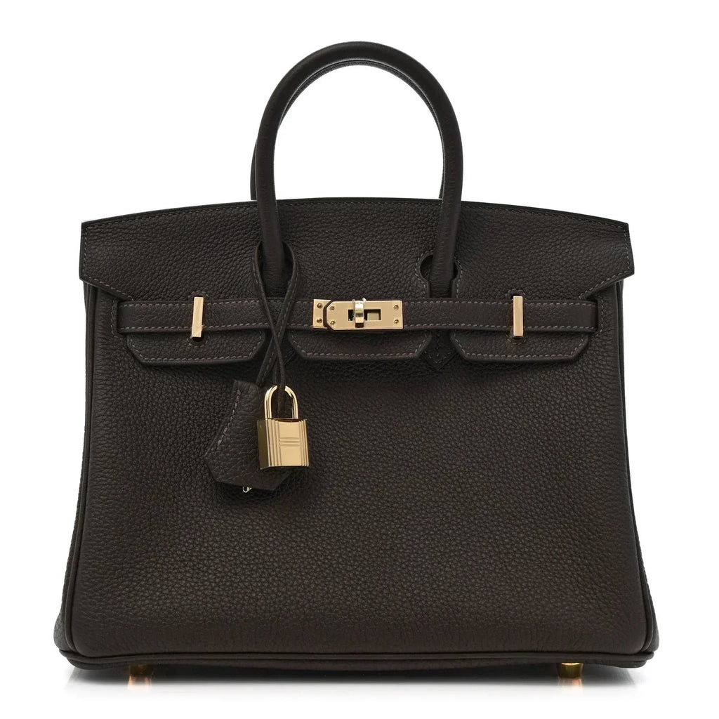 Birkin 25 Togo handbag is made of extremely soft calfskin — Refined Structured Tote