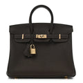 Birkin 25 Togo handbag is made of extremely soft calfskin — Refined Structured Tote