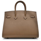 Etoupe Epsom Birkin 25 Sellier Palladium Hardware — Timeless Structured Handbag
