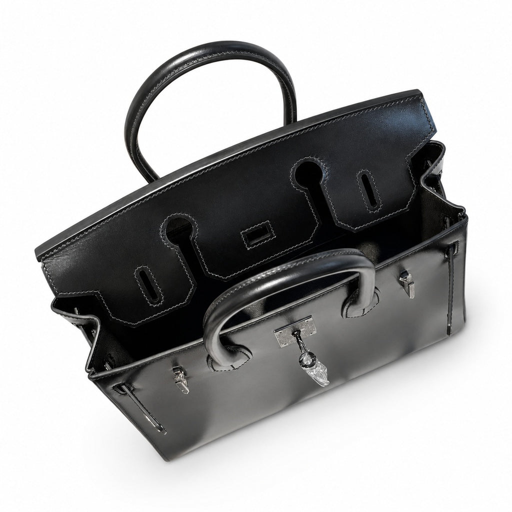 Rare Limited Edition Birkin 30cm So Black Total Matte-Hardware Luxury Tote — Distinctive Carryall Silhouette