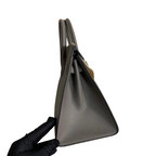 Birkin 25 Sellier 8F Etain Epsom Silver Hardware — Streamlined Structured Bag