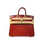 Birkin 25 Sellier in Rouge H Boxcalf Leather (Gold Hardware) — Refined Structured Tote